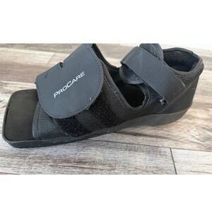 ProCare Medical Squared Toe Post-Op Shoe Black M Adjustable Fracture‎ Foot